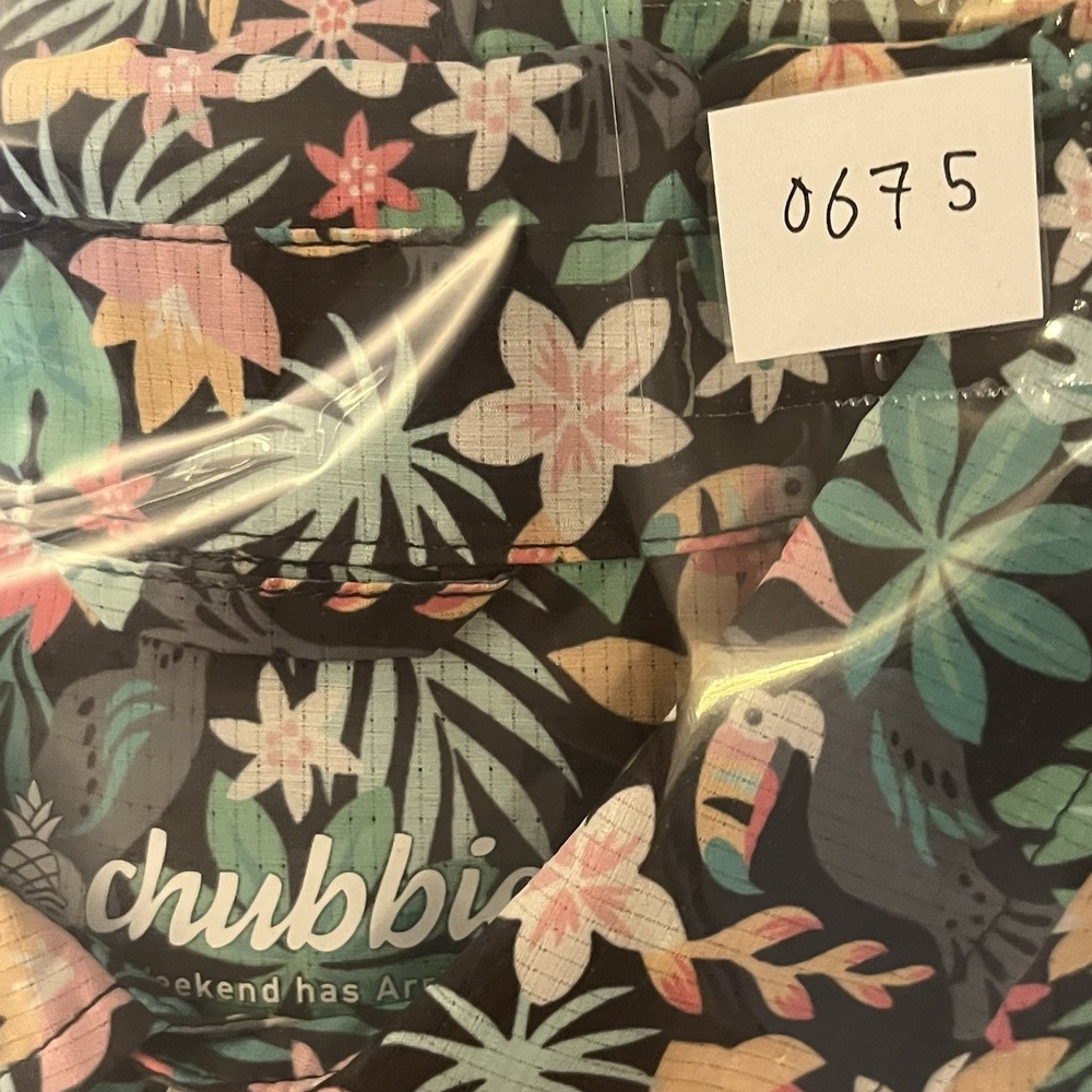 Chubbies Shirt Men Medium Performance Stretch Hibiscus Floral Button Up Ripstop - Picture 10 of 10